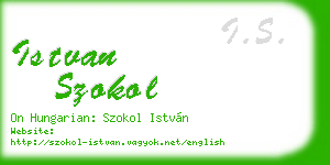 istvan szokol business card